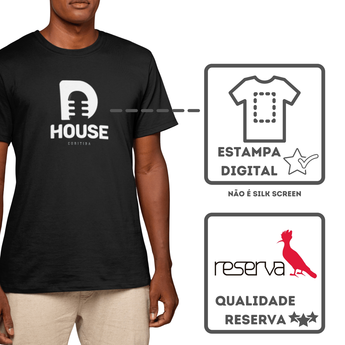 Camiseta Algodão Quality Diogo Portugal - Dhouse Curitiba - Masculino