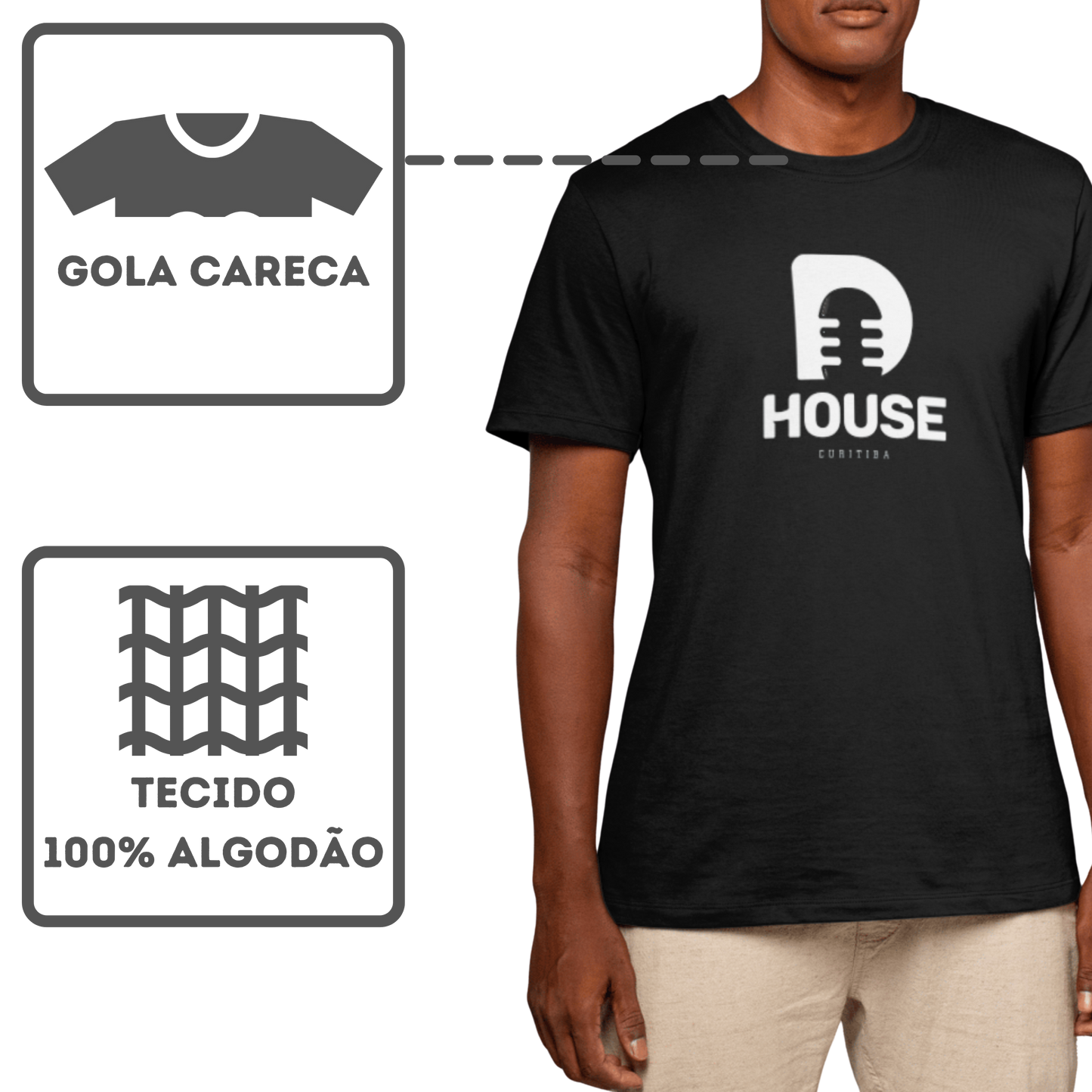 Camiseta Algodão Quality Diogo Portugal - Dhouse Curitiba - Masculino