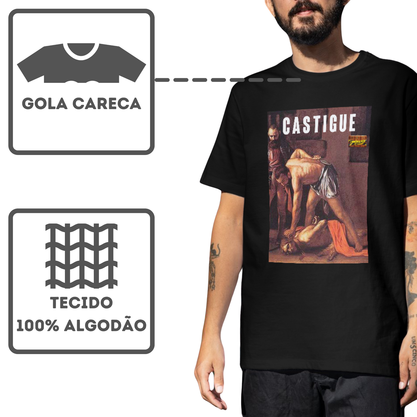 Camiseta Algodão Quality CSL - Castigue - Masculino