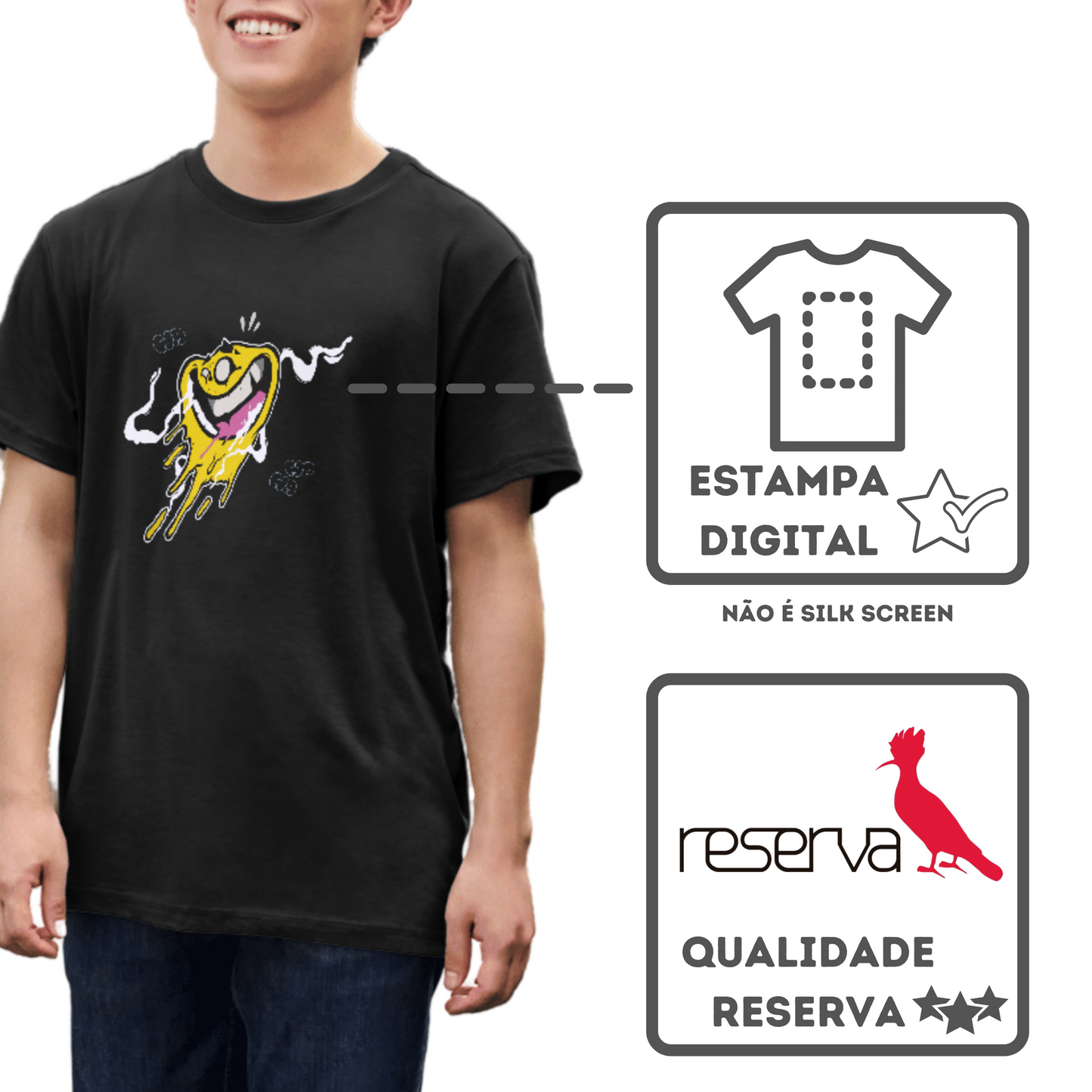 Camiseta Algodão Quality Black House - Ferle- Masculino