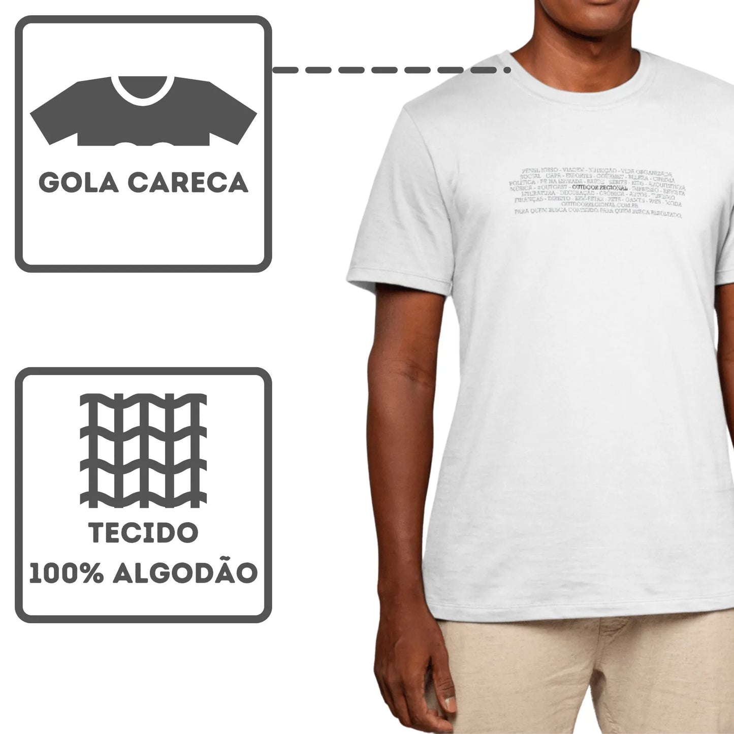 Camiseta Algodão Quality Editorial Outcast - Masculino