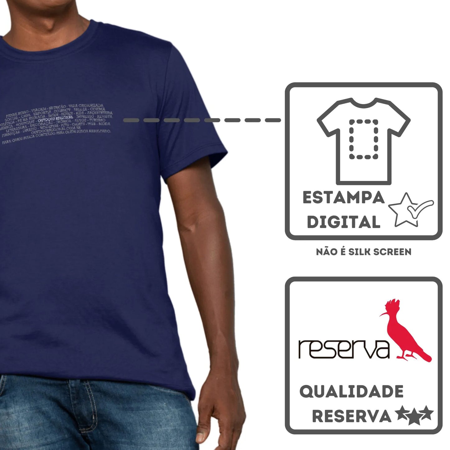 Camiseta Algodão Quality Editorial Outcast - Masculino