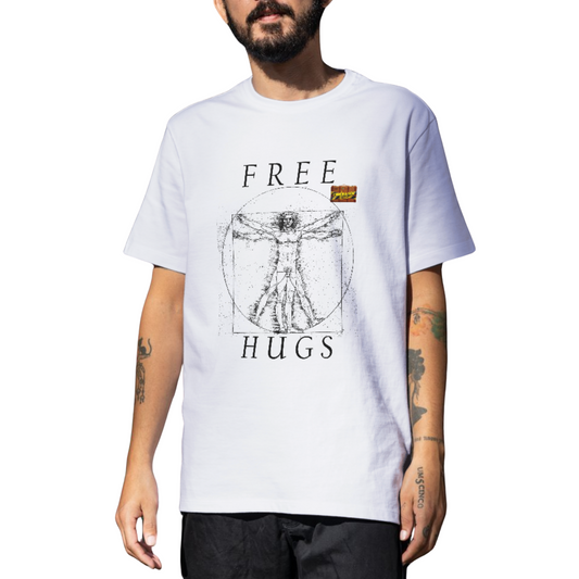 Camiseta Algodão Quality CSL - Free Hugs - Masculino