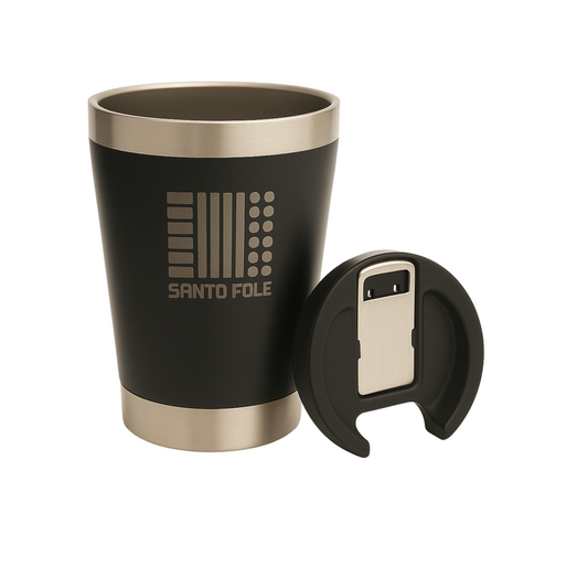 Copo Térmico Dupla Camada - Santo Fole - Logo - Única - 490 ml